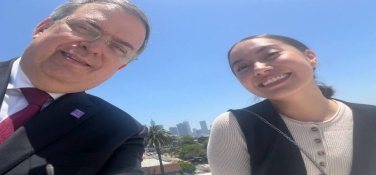 Marcelo Ebrard se reúne con Katya Echazarreta, primera mexicana en viajar al espacio