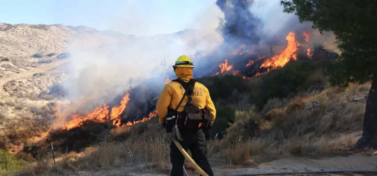 Intensos vientos de Santa Ana desatan incendios forestales en el sur de California