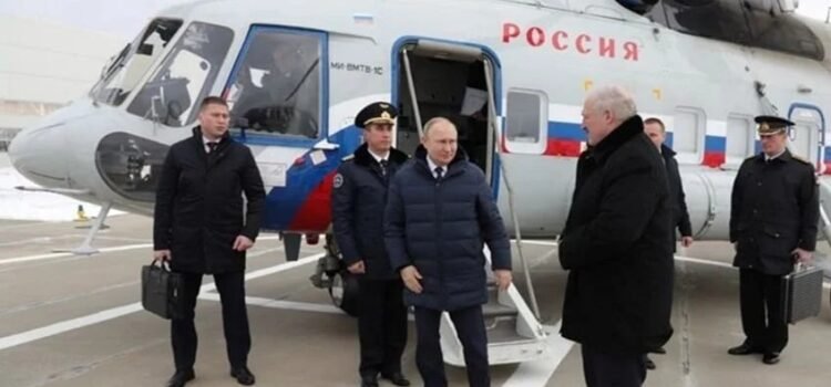 Helicóptero de Vladimir Putin fue atacado por drones durante su visita en Kursk
