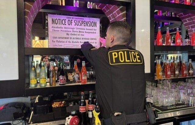 ABC suspende la licencia de un restaurante en Riverside